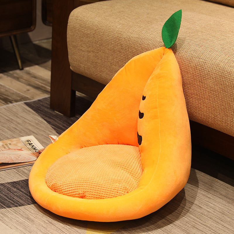 Kawaii Multifunction Plush Fruit Soft Stuffed Cactus Avocado Carrot Pillow Toys Home Office Decor Chair Seat Cushion - Minihomy