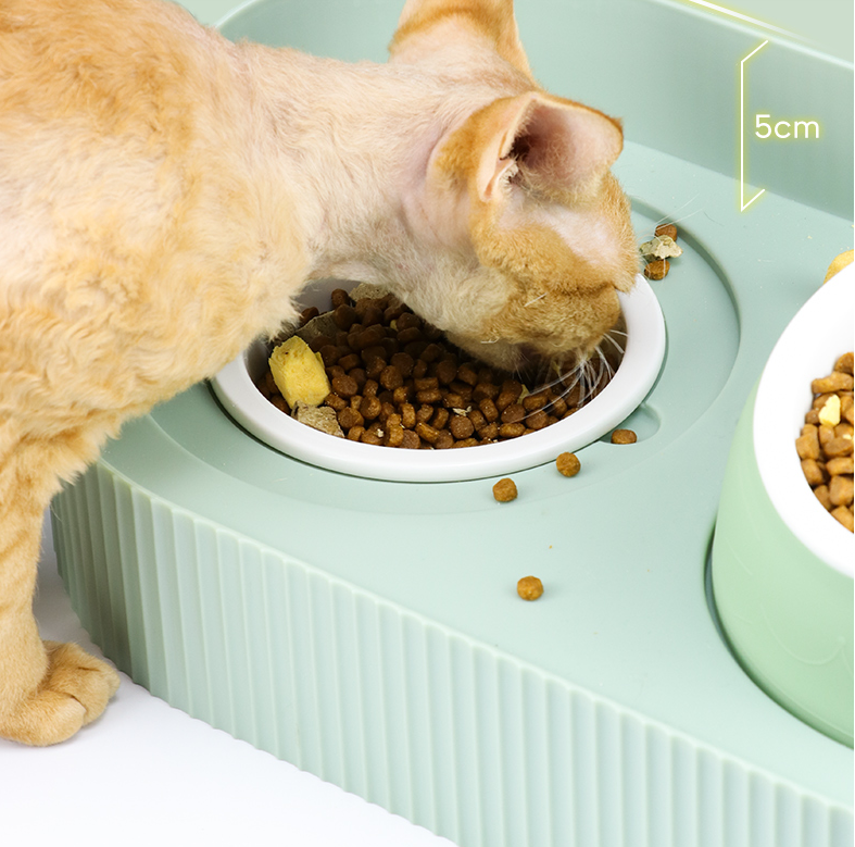 Pet Cat Bowl Ceramic Protect Cervical Spine Food Bowl - Minihomy