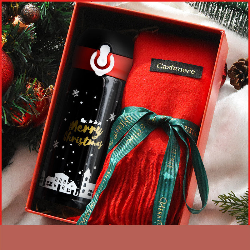 Christmas Gift Female Thermos Cup Gift Box Set