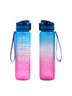 Transparent Flask Water Bottle 1000ml Bottled Bpa Free Infuser Plastic Milk Sports Clear Water Bottle - Minihomy