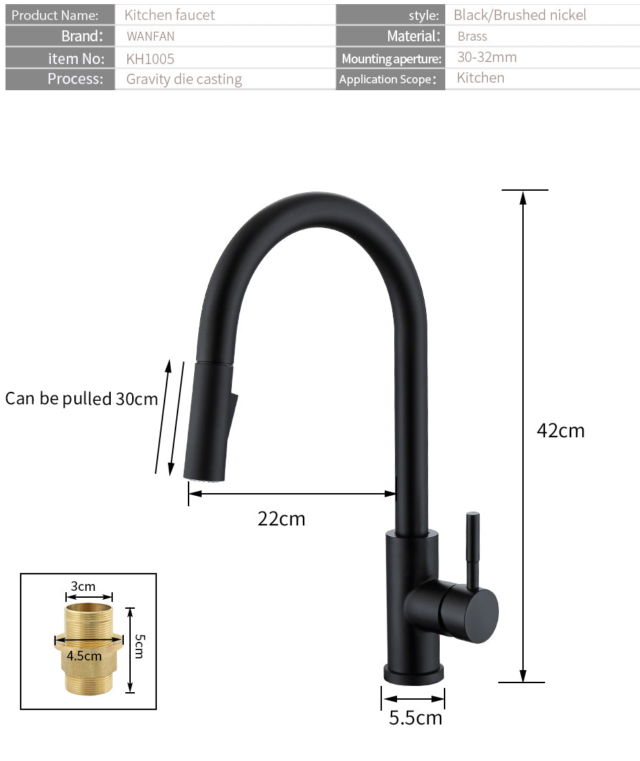 Smart Touch Kitchen Faucets Crane For Sensor Kitchen Water Tap Sink Mixer Rotate Touch Faucet Sensor Water Mixer KH-1005