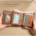 Genuine Leather Men Wallet Small Mini Card Holder Male Wallet Pocket Retro purse High Quality - Minihomy