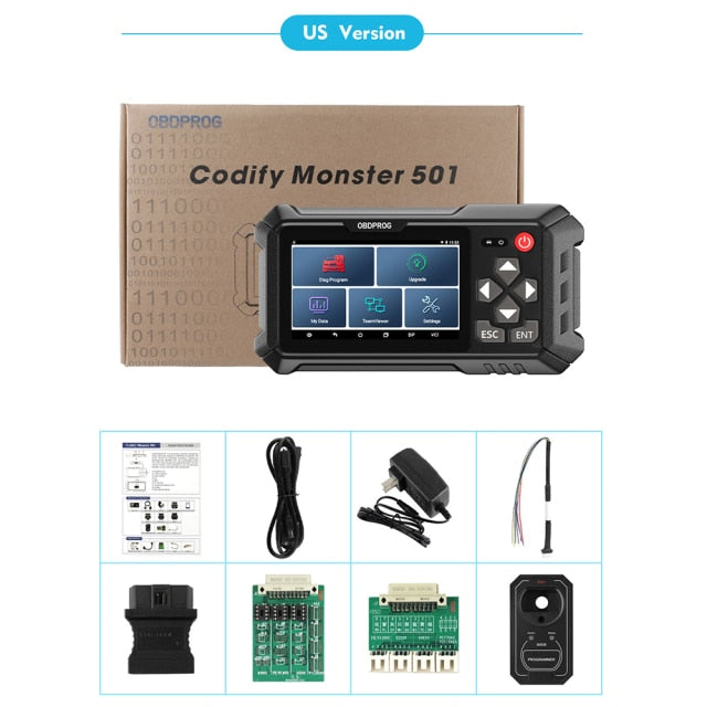 OBDPROG 501 OBD2 Key Programming EEPROM Pin Code Reader Immobilizer Car Smart Remote Programmer All Key Lost OBD Diagnostic Tool