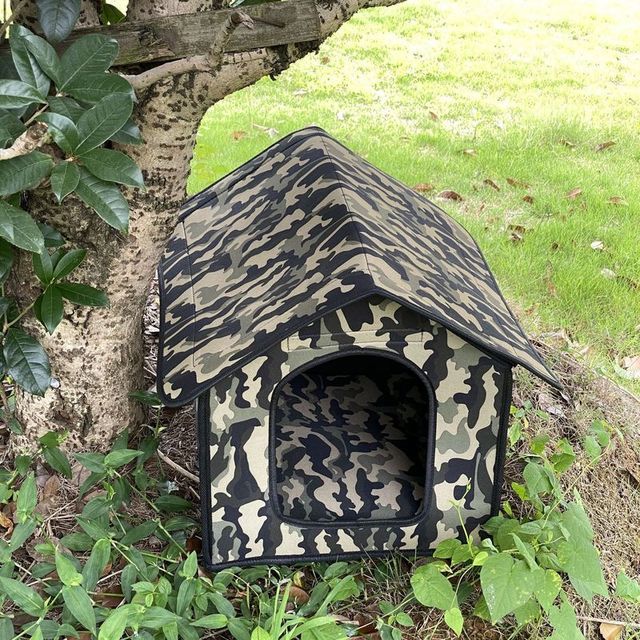 Waterproof Cat House Foldable Pet House for Small Dogs Cats EVA Pet Bed Nest With Inner Pad Portable Outdoor Cat Accessories