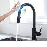 Smart Touch Kitchen Faucets Crane For Sensor Kitchen Water Tap Sink Mixer Rotate Touch Faucet Sensor Water Mixer KH-1005