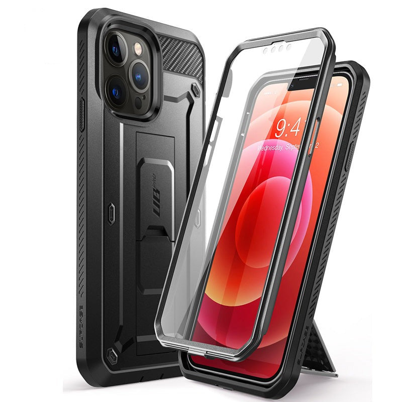 iPhone 13 Pro Case 6.1 inch UB Pro Full-Body Rugged Holster Cover with Built-in Screen Protector