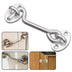 3 Inch Stainless Steel Cabin Hook Eye Shed Gate Door Latch Silent Holder