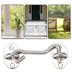 3 Inch Stainless Steel Cabin Hook Eye Shed Gate Door Latch Silent Holder - Minihomy